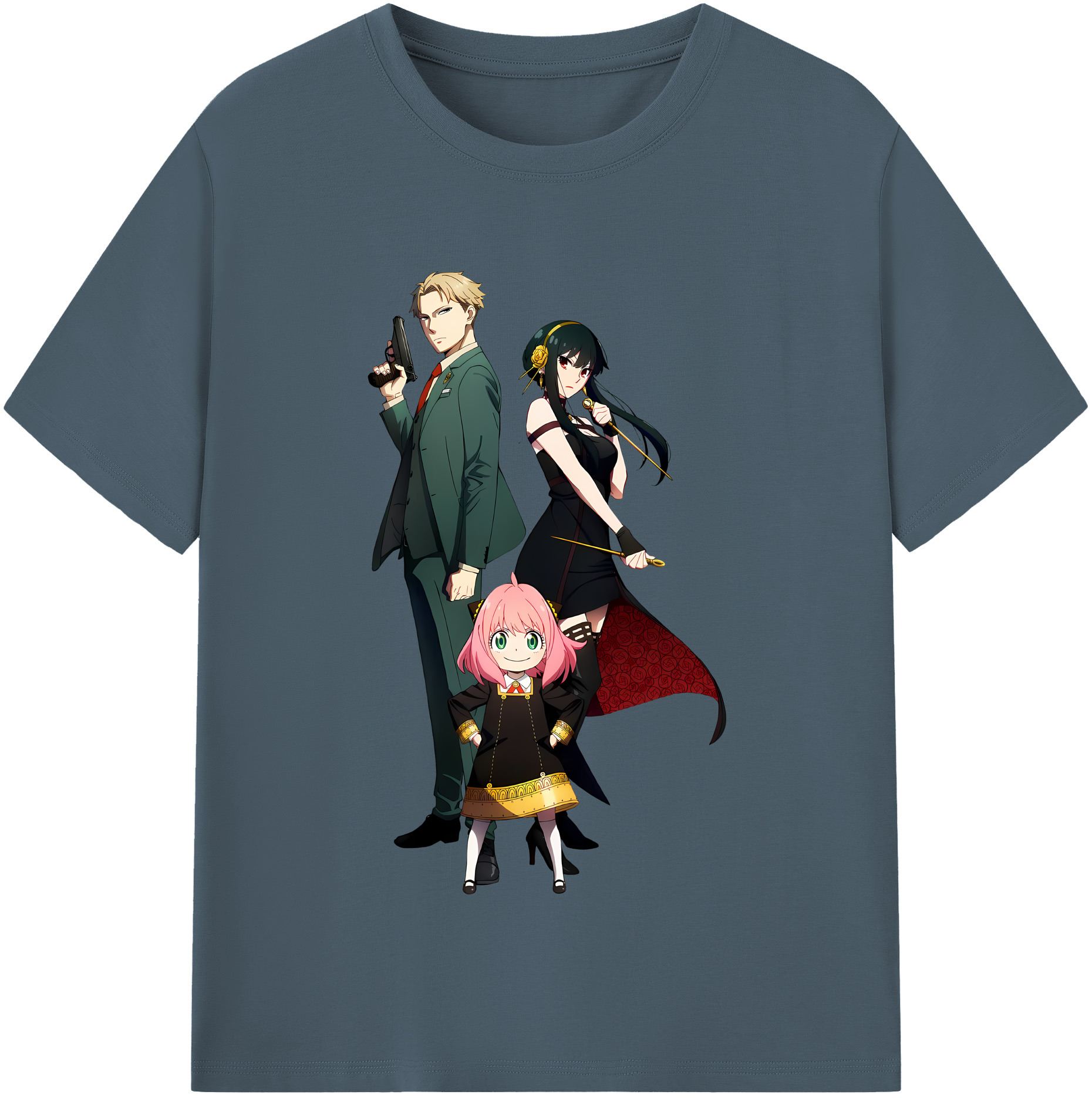 （画像用） SPY×FAMILY间谍家家酒 綿100％半袖Tシャツ（フロントプリント）